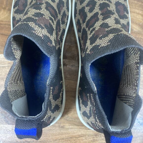 Rothys The Chelsea Womens Animal Leopard Cheetah Print Size 8 Chelsea Boots - Picture 6 of 9